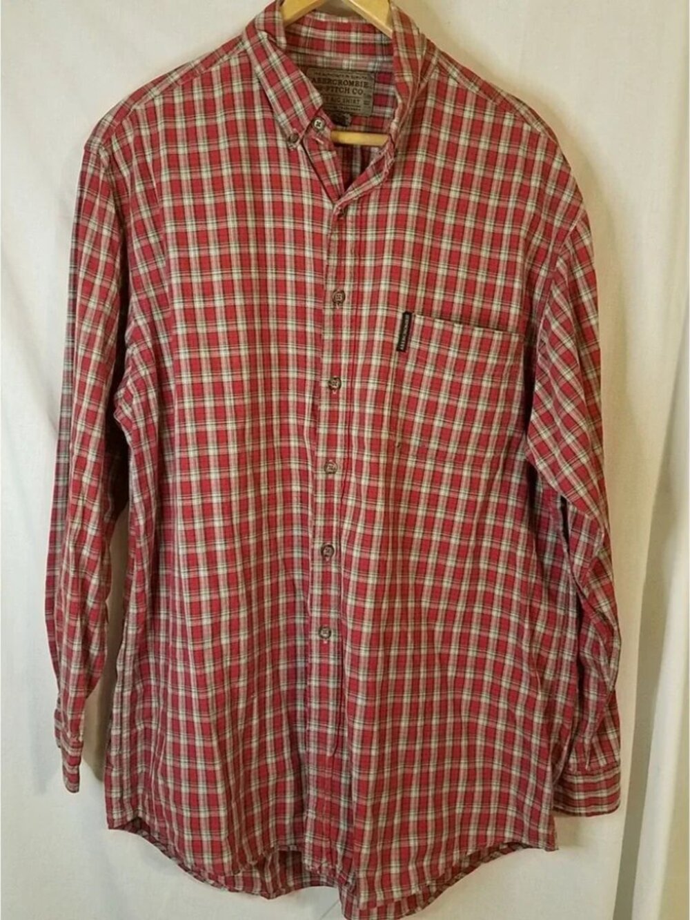 Report Vintage Abercrombie & Fitch Shirt Mens Medium The Big Shirt Country Clo
